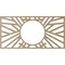 Ekena Millwork Hoover Wood Fretwork Pierced Ceiling Medallion, Birch, 16"W x 8"H x 5 7/8"ID x 3/8"T CMWP16X08X0375HOBI - alternate 4